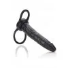 CalExotics Anneau De Verge Doté D’un Gode Noir - Accomodator Penetrator System 1 CalExotics Anneau De Verge Doté D’un Gode Noir - Accomodator Penetrator System -Sextoys boutique anneau de verge gode accomodator penetrator system
