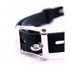 Bâillon Noir Avec Balle Perforée En Silicone Taille S - BDSM By Paradise Boutik -Sextoys boutique baillon noir avec balle perforee en silicone 3