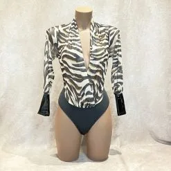 Body Manches Longues ‘Imprimé Tigré’ – OutX