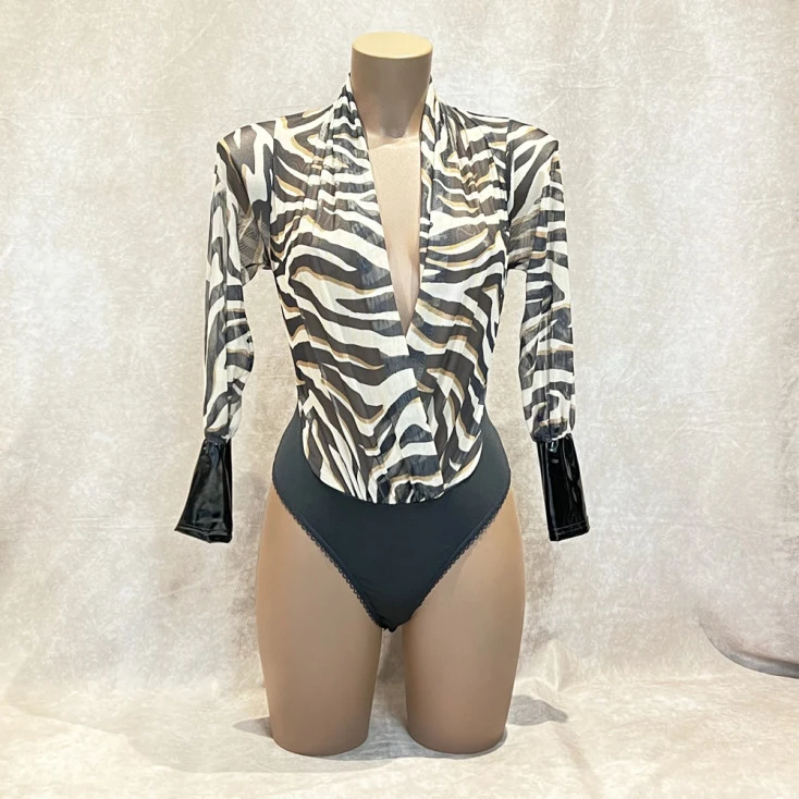 Body Manches Longues ‘Imprimé Tigré’ – OutX 3 Body Manches Longues ‘Imprimé Tigré’ – OutX