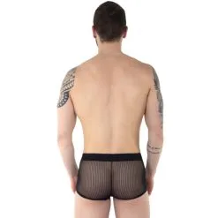 Boxer Push-Up Noir En Tulle Transparent – Eros Veneziani 5 Boxer Push-Up Noir En Tulle Transparent – Eros Veneziani -Sextoys boutique boxer push up noir tulle transparent eros veneziani 1