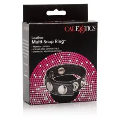 Cockring En Cuir à Pressions - Calexotics -Sextoys boutique cockring en cuir a pressions calexotics 3