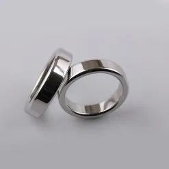 Cockring Plat Et Large En Acier Inoxydable - 14 Mm De Largeur -Sextoys boutique cockring plat et large en acier inoxydable 14 mm de largeur 1