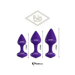 Coffret 3 Plugs Anaux 'Bibi' - FeelzToys -Sextoys boutique coffret 3 plugs anaux bibi feelztoys 4