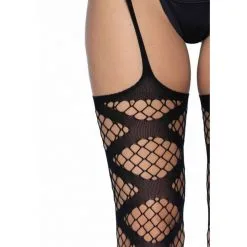 Collants Résille Effet Porte-jarretelles – Leg Avenue -Sextoys boutique collants resille effet porte jarretelles leg avenue 4