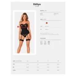 Corset Avec Jarretelles ’Editya’ - Obsessive 11 Corset Avec Jarretelles ’Editya’ - Obsessive -Sextoys boutique corset avec jarretelles editya obsessive 4