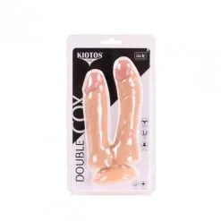 Dildo Double Pénétration 19 Cm Ventouse - Kiotos Cox -Sextoys boutique dildo double penetration 19 cm ventouse kiotos cox 5