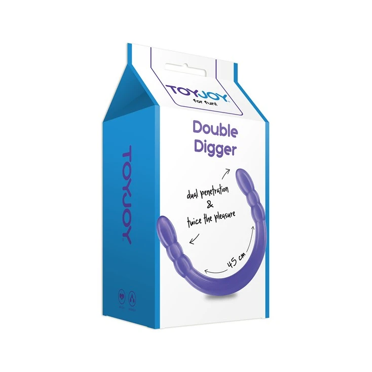 ToyJoy Double Digger Dong Purple 4 ToyJoy Double Digger Dong Purple – Image 2