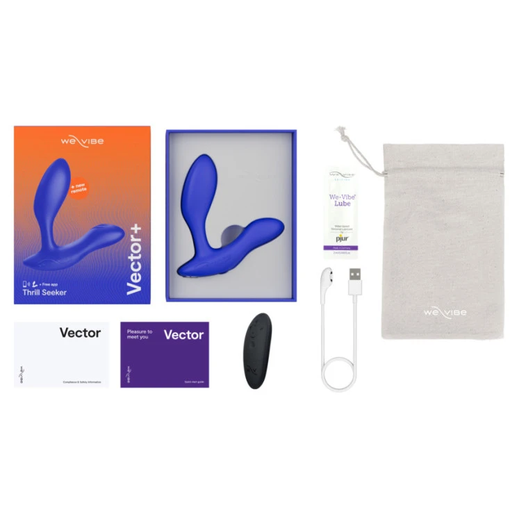 Double Stimulateur Prostatique Vibrant ‘Vector +’ Bleu - We-Vibe 9 Double Stimulateur Prostatique Vibrant ‘Vector +’ Bleu - We-Vibe – Image 7