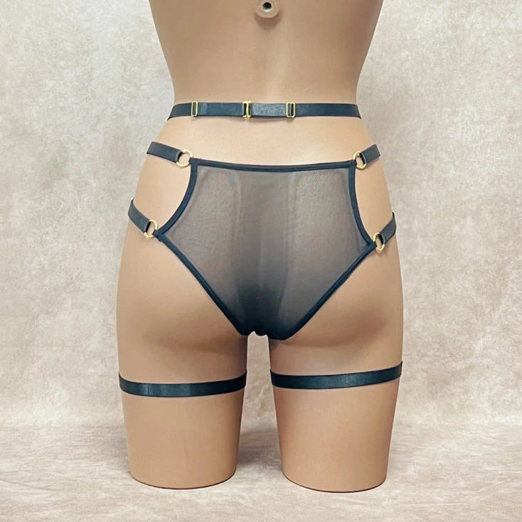 Collection Exclusive Paradise Boutik Ensemble Élastique Culotte Et Porte-Jarretelles Avec Jarretières 4 Collection Exclusive Paradise Boutik Ensemble Élastique Culotte Et Porte-Jarretelles Avec Jarretières – Image 2