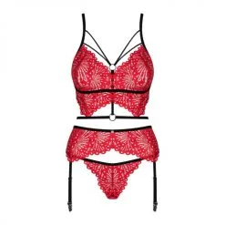 Obsessive Ensemble Soutien-Gorge, Porte-Jarretelles Et String Rouges Assortis - Obssessive 12 Obsessive Ensemble Soutien-Gorge, Porte-Jarretelles Et String Rouges Assortis - Obssessive -Sextoys boutique ensemble soutien gorge porte jarretelles et string rouges assortis obssessive 4