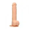 Gode à Ventouse Dual Density Avec Testicules 17 Cm D'Insertion - RealRock -Sextoys boutique gode a ventouse dual density avec testicules 17 cm d insertion realrock
