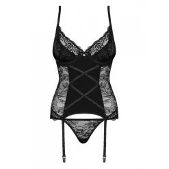 Guêpière 'Laurise' Et String Assorti - Obsessive -Sextoys boutique guepiere laurise et string assorti obsessive 6