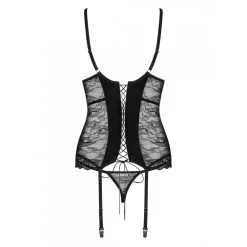 Guêpière 'Laurise' Et String Assorti - Obsessive -Sextoys boutique guepiere laurise et string assorti obsessive 7