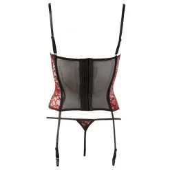 Guêpière Porte-jarretelles Et String - Cottelli Collection 10 Guêpière Porte-jarretelles Et String - Cottelli Collection -Sextoys boutique gupire bonnet plein avec porte jarretelle et string 3