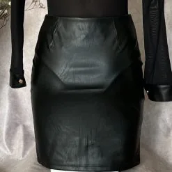 Jupe Zippée Simili & Clous - Prêt-à-Porter Paradise Boutik -Sextoys boutique jupe zippee simili clous pret a porter paradise boutik 1