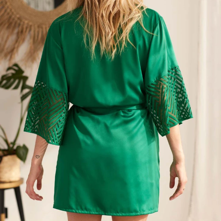 Kimono Satin ‘P-Fizzy’ – Valege Lingerie 6 Kimono Satin ‘P-Fizzy’ – Valege Lingerie – Image 4