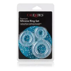 Kit De 3 Cockrings Transparents - Calexotics -Sextoys boutique kit 3 cockrings transparents calexotics 5