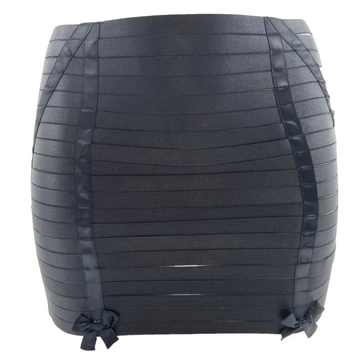 Collection Exclusive Paradise Boutik Mini-Jupe Moulante Noire En Brides Élastiques 3 Collection Exclusive Paradise Boutik Mini-Jupe Moulante Noire En Brides Élastiques