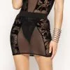 Mini-Jupe Noire Transparente ‘Cassidy’ – Patrice Catanzaro -Sextoys boutique mini jupe noire transparente cassidy patrice catanzaro