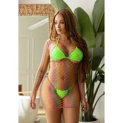 Mini Robe En Résille Multicolore – Leg Avenue 9 Mini Robe En Résille Multicolore – Leg Avenue -Sextoys boutique mini robe en resille multicolore leg avenue 3