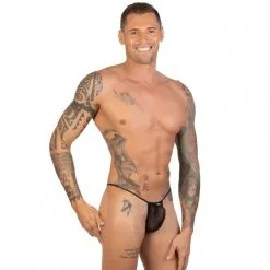 Mini String Tulle Transparent Motifs Géométriques - Eros Veneziani