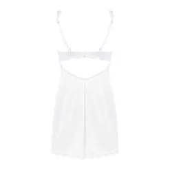 Nuisette Avec Décolleté En Dentelle ‘Amor Blanco’ – Obsessive -Sextoys boutique nuisette avec decollete en dentelle amor blanco obsessive 3