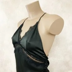Nuisette Dos Nu En Satin Et Dentelle à Cils 10 Nuisette Dos Nu En Satin Et Dentelle à Cils -Sextoys boutique nuisette dos nu en satin et dentelle a cils 3
