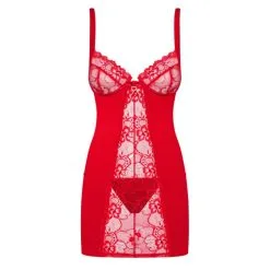 Nuisette Rouge à Armatures Et String 'Heartina‘ – Obsessive 9 Nuisette Rouge à Armatures Et String 'Heartina‘ – Obsessive -Sextoys boutique nuisette rouge a armatures et string heartina obsessive 2