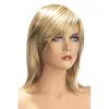 Perruques World Wigs Perruque Zoé Blond Méché - Carré Long Effilé Frange Côté - World Wigs -Sextoys boutique perruque zoe blond meche carre long effile frange cote