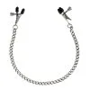 Rimba Pinces à Seins Métal à Vis Avec Chaîne Métal -Sextoys boutique pinces a seins metal a vis avec chaine metal