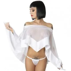Poncho Satin Et Tulle – Eros Veneziani 8 Poncho Satin Et Tulle – Eros Veneziani -Sextoys boutique poncho satin et tulle eros veneziani 1