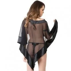 Poncho Satin Et Tulle – Eros Veneziani 9 Poncho Satin Et Tulle – Eros Veneziani -Sextoys boutique poncho satin et tulle eros veneziani 2