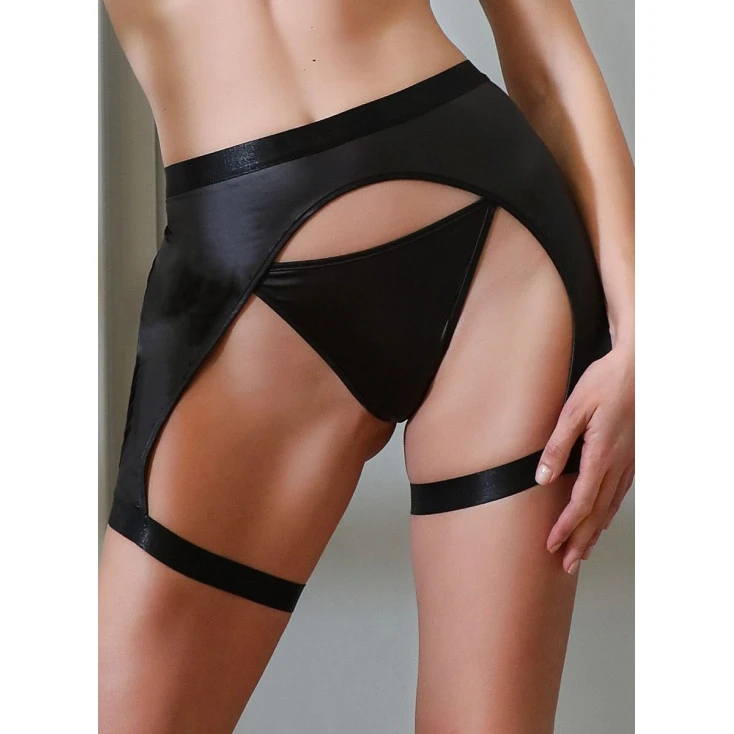 Porte-Jarretelles En Wetlook 'Karma Cat' – Jolidon 5 Porte-Jarretelles En Wetlook 'Karma Cat' – Jolidon – Image 3