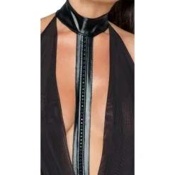 Robe Courte Décolletée Avec Harnais – Noir Handmade 9 Robe Courte Décolletée Avec Harnais – Noir Handmade -Sextoys boutique robe 7