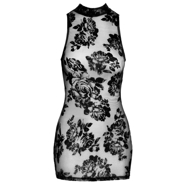 Robe Courte Tulle Et Velours – Noir Handmade 6 Robe Courte Tulle Et Velours – Noir Handmade – Image 4