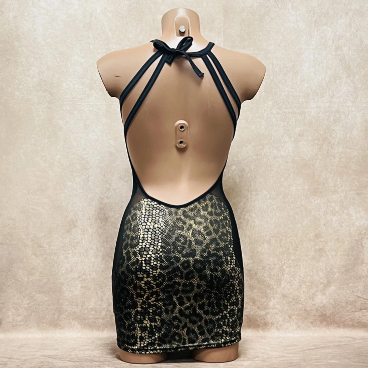 Robe Dos Nu Imprimé Serpent - OutX 4 Robe Dos Nu Imprimé Serpent - OutX – Image 2