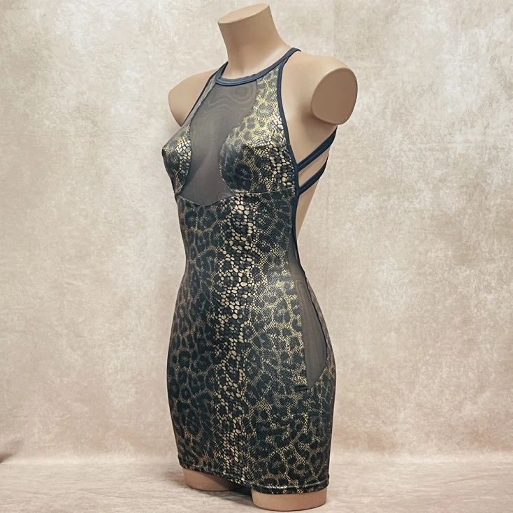 Robe Dos Nu Imprimé Serpent - OutX 5 Robe Dos Nu Imprimé Serpent - OutX – Image 3