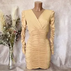 Robe Manches Longues à Smocks - Prêt-à-Porter Paradise Boutik -Sextoys boutique robe manches longues a smocks pret a porter paradise boutik 1