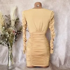 Robe Manches Longues à Smocks - Prêt-à-Porter Paradise Boutik -Sextoys boutique robe manches longues a smocks pret a porter paradise boutik 2