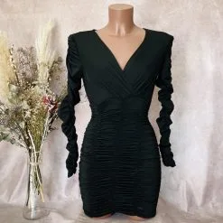 Robe Manches Longues à Smocks - Prêt-à-Porter Paradise Boutik -Sextoys boutique robe manches longues a smocks pret a porter paradise boutik 3