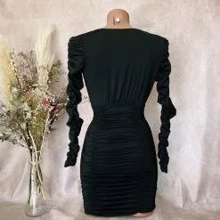 Robe Manches Longues à Smocks - Prêt-à-Porter Paradise Boutik -Sextoys boutique robe manches longues a smocks pret a porter paradise boutik 4