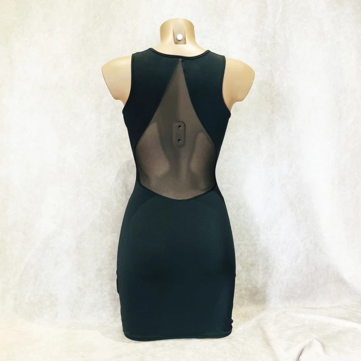 Robe Moulante Dos Nu En Tulle - OutX 4 Robe Moulante Dos Nu En Tulle - OutX – Image 2