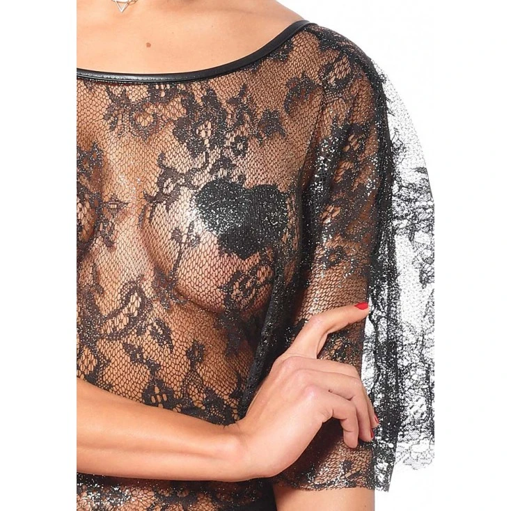 Patrice Catanzaro Robe Mulan Dentelle Et Wetlook - Catanzaro 5 Patrice Catanzaro Robe Mulan Dentelle Et Wetlook - Catanzaro – Image 3