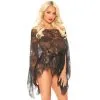 Poncho Dentelle Et String - Leg Avenue -Sextoys boutique robe poncho dentelle