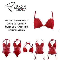 Soutien-gorge Bonnets Pleins Képi - Luxxa -Sextoys boutique soutien gorge bonnets pleins kepi luxxa 2