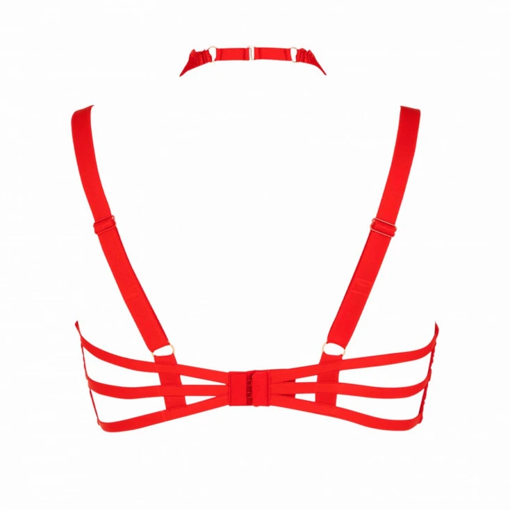 Soutien-Gorge Rouge Avec Harnais ‘Libertine’ – Impudique By Catanzaro 9 Soutien-Gorge Rouge Avec Harnais ‘Libertine’ – Impudique By Catanzaro – Image 7