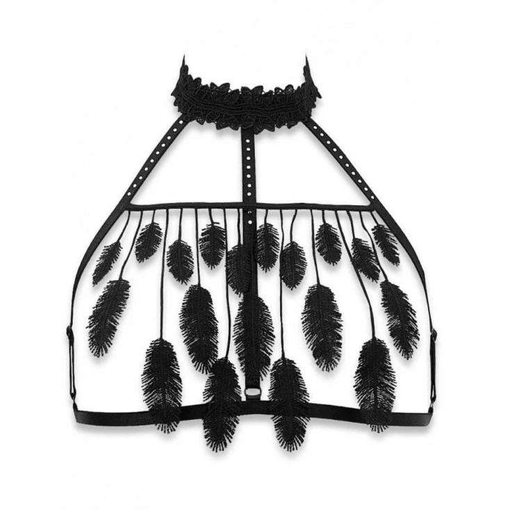 Soutien-Gorge Seins Nus à Plumes ‘Cachou’ – Les Éphémères By Luxxa 4 Soutien-Gorge Seins Nus à Plumes ‘Cachou’ – Les Éphémères By Luxxa – Image 2