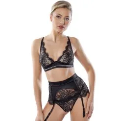 String Dentelle Et Satin ‘Valse’ - Jolidon -Sextoys boutique string dentelle et satin valse jolidon 2