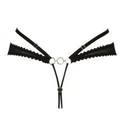 String Ouvert 'Fauve' - Impudique By Catanzaro -Sextoys boutique string ouvert fauve impudique by catanzaro 3